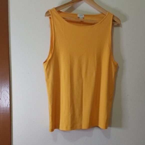 J. Crew Bright Yellow Tank Top - Picture 1 of 4